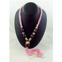Multi--coloured bead Necklace