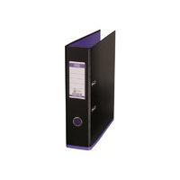 Mycolour A4 Lever Arch File Black/Purple