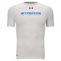 MyProtein Under Armour Mens Heatgear Sonic Compression Short Sleeve T-Shirt - White - M