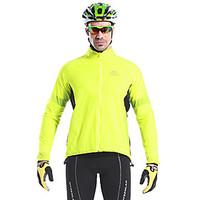 Mysenlan Cycling Jacket Men\'s Bike Jacket Tops Waterproof Quick Dry Windproof Wearable Reflective Trim/Fluorescence Polyester Patchwork