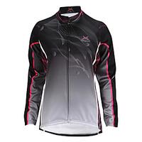 Mysenlan Cycling Jacket Women\'s Long Sleeve Bike Jacket Tops Thermal / Warm Windproof Fleece Lining Wearable Polyester Fleece Stripe