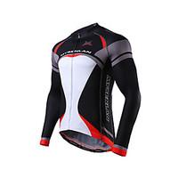 Mysenlan Cycling Jersey Men\'s Long Sleeve Bike Jersey Tops Breathable Lightweight Materials Polyester Terylene Classic FashionSpring