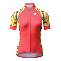 Mysenlan Cycling Jersey Women\'s Short Sleeve Bike Jersey Quick Dry Breathable Polyester Fashion Summer