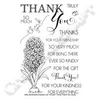 My Sentiments Exactly Floral Thank You 4x6 Clear Stamps Set 404601