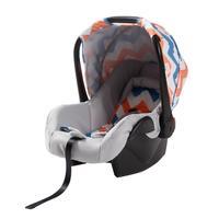 my babiie group 0 car seat in coral chevron