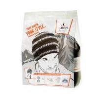 MyBoshi Beanie Hat Crochet Kit Black, White & Grey