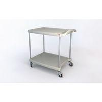 MYCART, GREY WITH TWO 508 x 762MM SHELVES