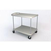 MYCART, GREY WITH TWO 660 x 914MM SHELVES