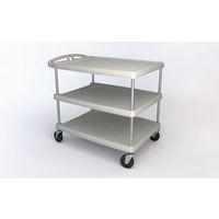 mycart grey with three 660 x 914mm shelves