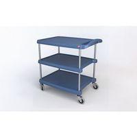 MYCART, BLUE WITH THREE 508 x 762MM SHELVES