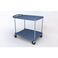 MYCART, BLUE WITH TWO 660 x 914MM SHELVES