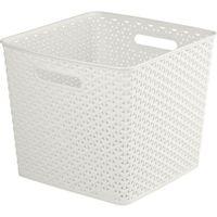 My Style Rattan Basket 25L White