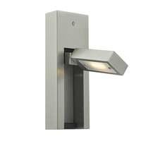 myl7146 led fully directional wall light in satin chrome