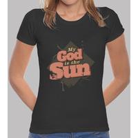 my god is the sun tshirt woman