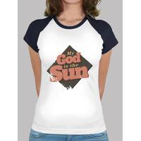 my god is the sun tshirt woman