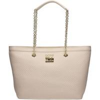 mytwin vs7729 shopping bag womens shopper bag in beige