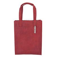 myomy handbags my paper bag zipper long handles red