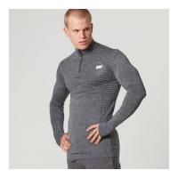 Myprotein Men\'s Seamless Long Sleeve 1/4 Zip Top - Blue, XL