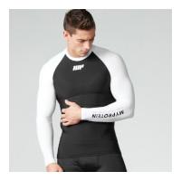 myprotein mens compression long sleeve top black xl