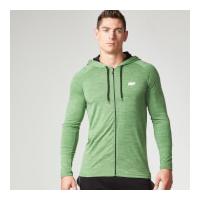myprotein mens performance zip hoodie green marl l