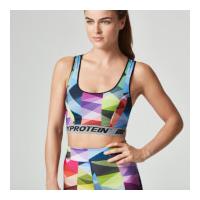 Myprotein Women\'s Printed Sports Bra - Triometric Print - UK 12