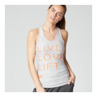 myprotein womens performance slogan vest grey uk 12