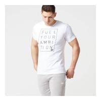 myprotein mens slogan t shirt white xxl