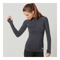 myprotein womens seamless long sleeve 14 zip top teal xl