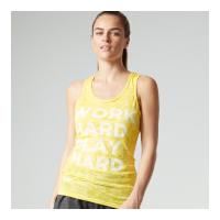 myprotein womens burnout vest yellow 14