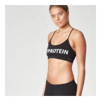 Myprotein Women\'s Logo Sports Bra - Black, XL