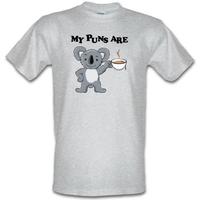 My Puns Are Koala Tee male t-shirt.