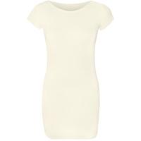 Myrtie Jersey Cap Sleeve Bodycon Mini Dress - White