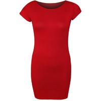 Myrtie Jersey Cap Sleeve Bodycon Mini Dress - Red