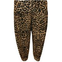 myrtle leopard 34 harem pants brown