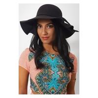 Mya Black Floppy Hat