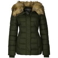 Mymo Anorak with detachable faux-fur collar 27836170 women\'s Jacket in green