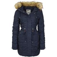 mymo parka 28536178 womens parka in blue