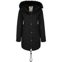 Mymo Parka with detachable fur collar 23934968 women\'s Parka in black