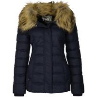 Mymo Anorak with detachable faux-fur collar 27836170 women\'s Jacket in blue