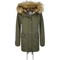 mymo anorak with detachable lining 28536165 womens parka in green