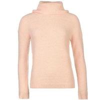 mystify luxe knitted polo neck jumper ladies