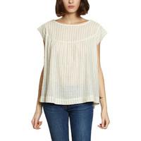 my sunday morning fanny top 39216 womens blouse in gold