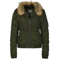 Mymo Jacket with detachable faux-fur collar 27836146 women\'s Jacket in green