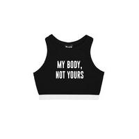 my body not yours elastic bralet size size 14