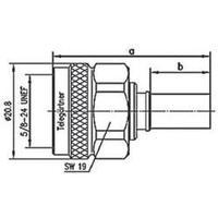 n connector plug straight 50 telegrtner j01020a0107 1 pcs