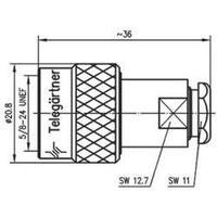 n connector plug straight 50 telegrtner j01020c1276 1 pcs