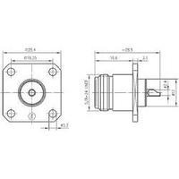 N connector Socket, build-in 50 ? Telegärtner J01021H1082 1 pc(s)