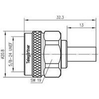 n connector plug straight 50 telegrtner j01020a0113 1 pcs