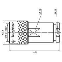 n connector plug straight 50 telegrtner j01020i1070 1 pcs