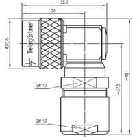 n connector plug right angle 50 telegrtner j01020c0123 1 pcs